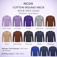 Lefonse RC05 Cotton Long Sleeve Round Neck 160gsm Unisex