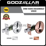 Yale V8101 Uni Latch Half Deadbolt | One-Side Door Lock | US32D & US11 | Tombol Pintu Bilik