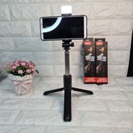 H1s Bluetooth Remote Tripod Selfie Stick with LED Light