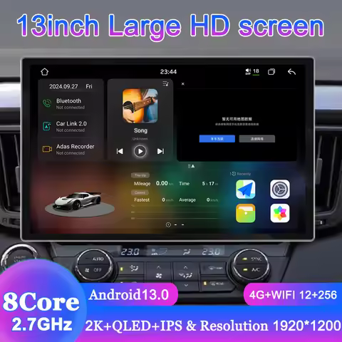 WDFL FYT7870 13Inch Car Radio Carplay Android Auto Universal Multimedia Player Bluetooth5.1 DSP AM R