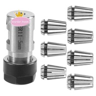 7Pcs ER11 1-7mm Spring Collets with ER11A 5mm Motor Shaft Holder Extension Rod