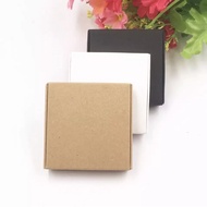 Craft Paper Box Gift Box Carton Square Colorful White Black Brown  Kotak Kuih Talam Pizza Lipat