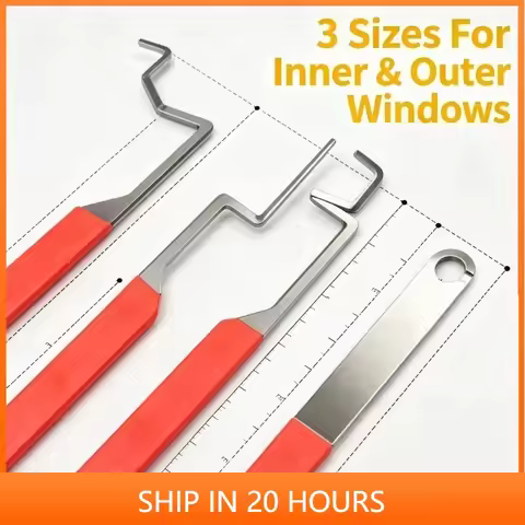 Durable Thickened Window Latch Opening Tool Set, Practical Repair Accessory to Restore Faulty Inward