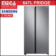 SAMSUNG RS62R5004M9 647L SPACEMAX SIDE-BY-SIDE DOOR FRIDGE (2 TICKS)