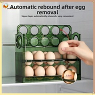 <New Arrivals> Refrigerator Side Door Egg Holder 30 Eggs Safe Plastic Storage Container Auto❀