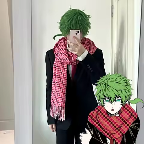 Game Your Turn To Die Tsukimi Shin Hinata Satsuki Cosplay Scarf Unisex Cotton Neckerchief Halloween 