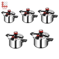 Lovoski 304 Stainless Steel Pressure Cooker with Lid for Easy Use, Canning And Cooking for Home