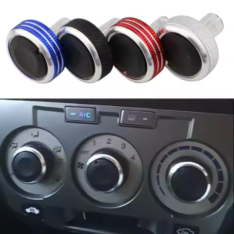 For Honda City 2003-2007 Jazz Fit 2003-2007 Crider AC Knobs 3Pcs Air Conditioning Knob Heat Control 
