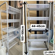 多用途置物架 有轆層架 有轆置物架 窄身 五層高 層架 置物架  貓床   貓架  貓碌架床