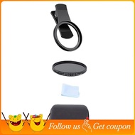 52mm Lens Filter Adjustable Light Reduction Variable ND Filter Phone DSLRs Smartphones Photography A