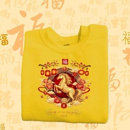 Baju Happy New Year 2026 CNY Year of Horse New Year Family Shirt Short Sleeve T-shirS-5XL 114y