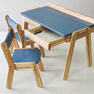 木製兒童桌椅 幼兒桌和 2 把椅子套裝兒童家具