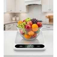 White Food Scale, 22 Scales/10kg Digital Kitchen Scales, Used for Baking, Cooking and Weight Loss, P