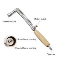 Wooden Handle Pure Brass Flame Torch for Jewelry Crafting, Soldering & Heating