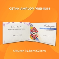 PREMIUM ENVELOPE PRINTING Size 14.8 x 21 cm - Linen 200gsm Art Paper 210 gsm