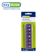 EZY DOSE กล่องใส่วิตามินรายสัปดาห์ 7 ช่อง Weekly 7-Day Locking Pill Reminder รุ่น APO 67801 คละสี
