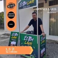 PAKET USAHA MINUMAN KEKINIAN ES TEH LARIS | BOOTH PORTABLE | PAKET USAHA ES TEH LARIS TALI PINGGIR