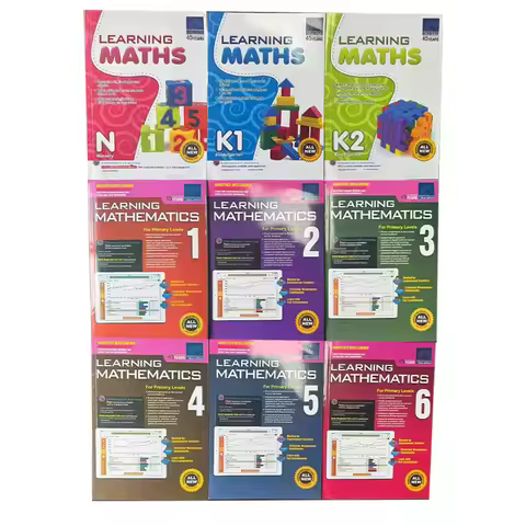 3books SAP Learning Mathematics Book Grade N-k2/1-3/4-6 Children Learn Math Books Singapore Primary 