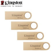 Kingston DataTraveler SE9G3 USB Flash Drive 64GB 128GB 256GB 512GB USB3.2 Gen1 Metal Gold Pen Drive 