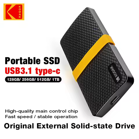 Kodak X200 Portable SSD 128GB 256GB USB 3.1 Type C External Drive Hard Disk 256GB Solid State Drive 