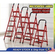 Heavy Duty Foldable Ladder Tangga Lipat Lightweight Multipurpose Folding Ladder 3 Step 4 Step 5 Step 6 Step Aluminium St