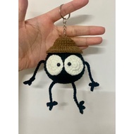 Wool soot keychain