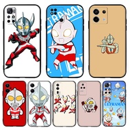 【H-18】ultraman for Redmi 6 6A Pro 7 7A 8 8A 9 9A 9C 9T NFC TPU black silicone compatible phone case