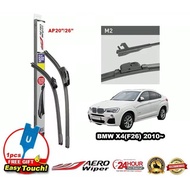 BMW X4 (F26) 2010 Aero Wiper 2PCS-(20"/26") [Free Gift](M2)