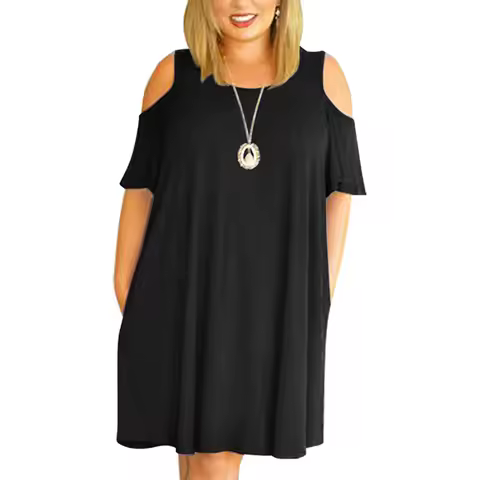 Big size 9XL Dress for Fat MM 2023 Woman Summer dress Loose plus size dresses off the shoulder women