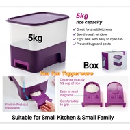 Tupperware Rice Smart Dispenser 5kg (Dark Purple) or 10kg (Vineyard)