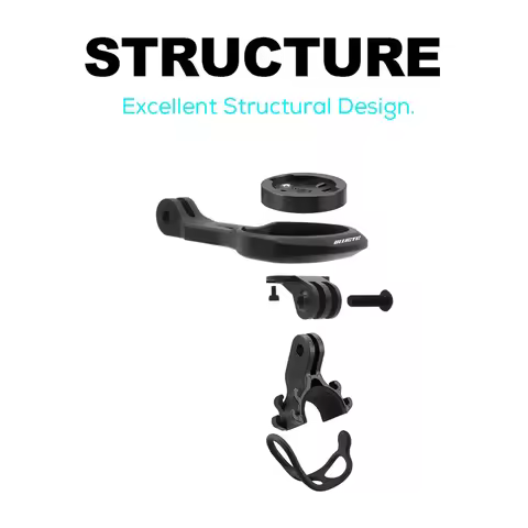 For Trek Bontrager Blendr BMC ICS Cervelo Bike Stem Handlebar Out-front Gopro Combo Mount for Garmin