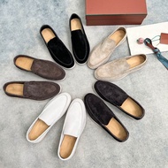 Lp Beckham Same Style Sand Color White Sole Shoes lp Loafers Men's Slip-On Lazy Shoes Casual Flat Sh