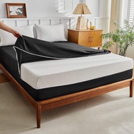 Foam Cover With Zipper Soft Plain Single Mattress Protector Semi-Single Double Bed Topper Bed Sheet