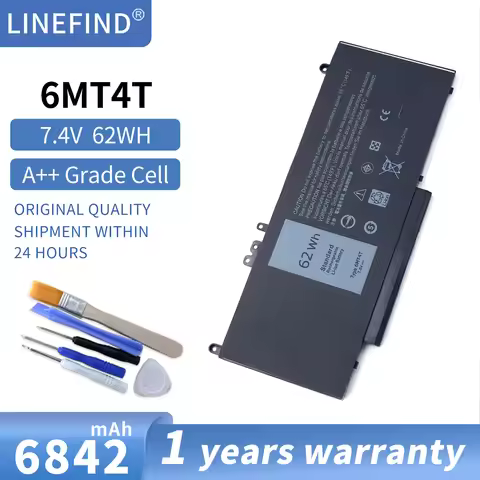 6MT4T Laptop Battery For Dell Latitude E5570 E5470 4 CELL 62WHR LITHIUM ION PART NUMBER 7V69Y 79VRK 