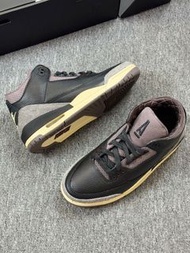 A Ma Maniere x Air Jordan 3 Black Flat Pewter 頂級質感男鞋 順豐到付/智能櫃