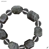 .能量個性水晶手工手鏈. 黑髮晶 x 白水晶