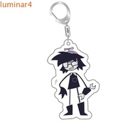 LUMINAR Fundamental Paper Education Keychain, Zip Claire Miss Circle Acrylic Keyring, Cute Anime Cha