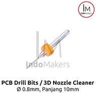 3D Printer Nozzle Cleaner / Drill Bit / Pembersih Nozzle Diameter 0.8