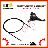 BG328 T328 Throttle Cable + Throttle Lever Brush Cutter Minyak Wayar Mesin Rumput Ogawa Tanika Tanaka Okazawa Victa