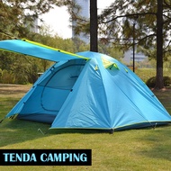 Tenda Camping Backpacking Tent Double Layer Ganda 2 Orang Dewasa 140 x 200 cm Tenda Kemping Outdoor 