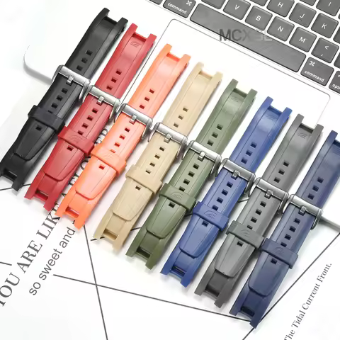 Resin Replacement Strap Suitable for Casio EQW-A1200 Men's Watch Band Sport Waterproof Watch Accesso