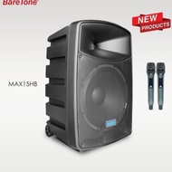 Salon Aktif 15 Inch BareTone MAX15HB Free 2 Mic Wireless Extra Bass