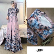 Set Hijab Gamis Syifa LD 115 Rayon Diamond Adem