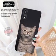 HP Case Samsung Galaxy A02/M02 Fashion Case Cat Softcase Samsung Galaxy A02/M02 Silicone TPU Pro Cam