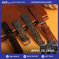 Apply to CASIO AE1200WH/1300/1000/1500 Watch Strap, 18mm Genuine Leather Replacement Band for Square
