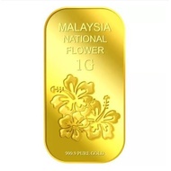FB8 Puregold 1G Malaysia National Flower Gold Bar | Pure Gold 999.9
