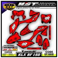 Decal Sticker Motor Cross KLX 150 BF Fullbody - Decal Sticker KLX BF / G Latest DesignEXTREME ST. 05