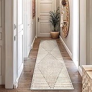 Rugshop Beige and Brown Geometric Area Rug – Soft Abstract Line Pattern Carpet for Living Room, Bedr