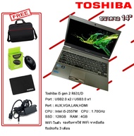 โน๊ตบุ๊คมือสองสภาพดี Notebook Toshiba รุ่นR631/D i5gen2 SSd128GB (มีกล้องหน้า)  ดูหนัง ฟังเพลง เล่นเกมส์ เรียนออนไลน์