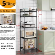 Kệ Nhà bếp Kệ đa năng 5 Tầng - 6 Tầng - Thép Carbon sơn tĩnh điện - Lắp ghép *HD Store*